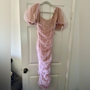 Elegant Pink Tulle Dress